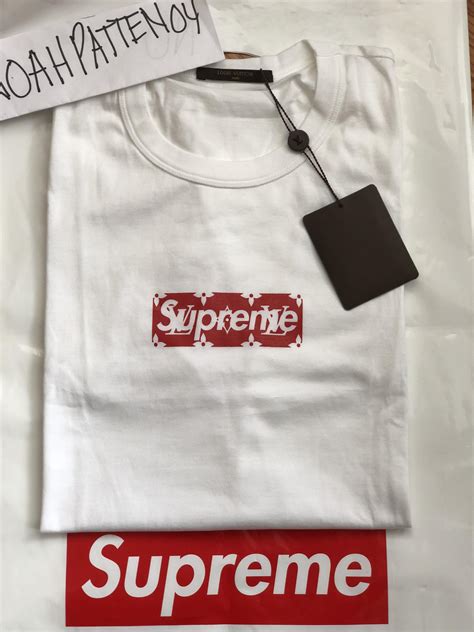 supreme louis vuitton box logo tee black gold|Supreme x Louis Vuitton Box Logo Hooded Sweatshirt Red .